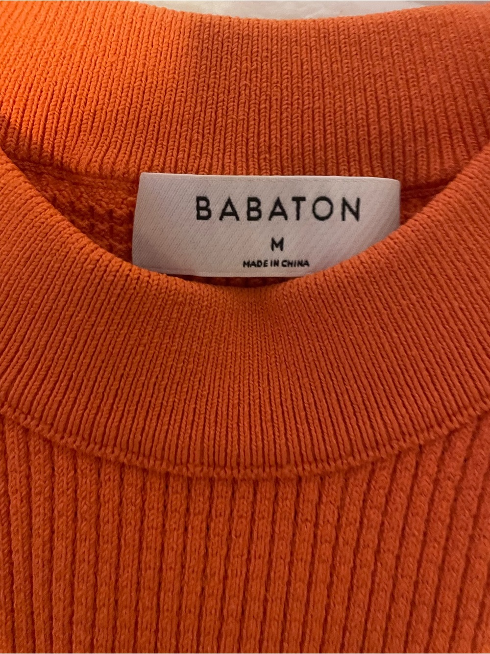Babaton Sleeveless Ribbed Tank Top - Bright Orange - Picture 2 of 8